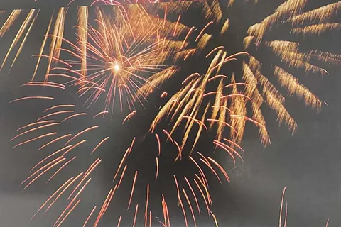 feu d'artifice de nuit